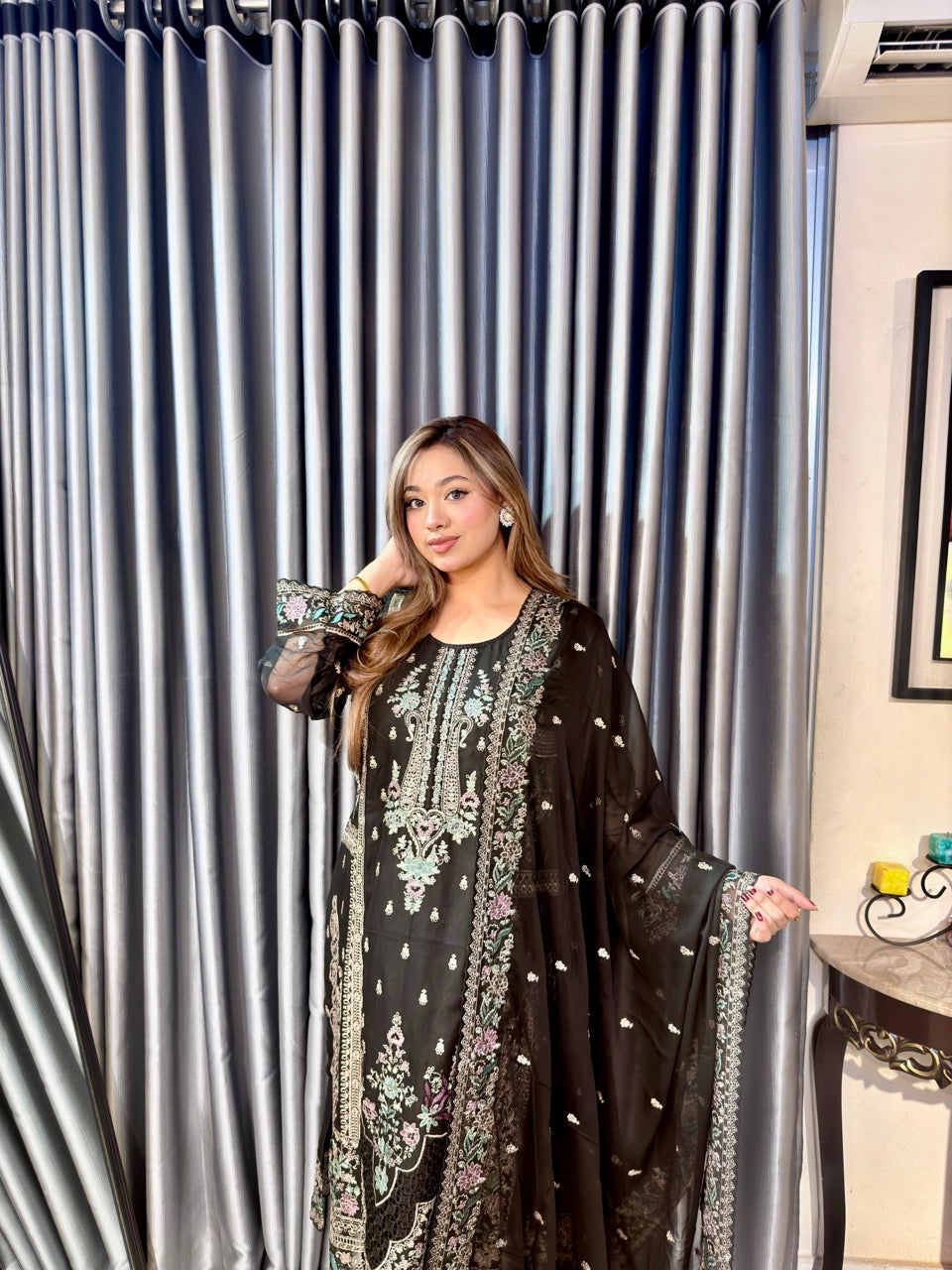 Black Johra Pakistani Inspired Dress