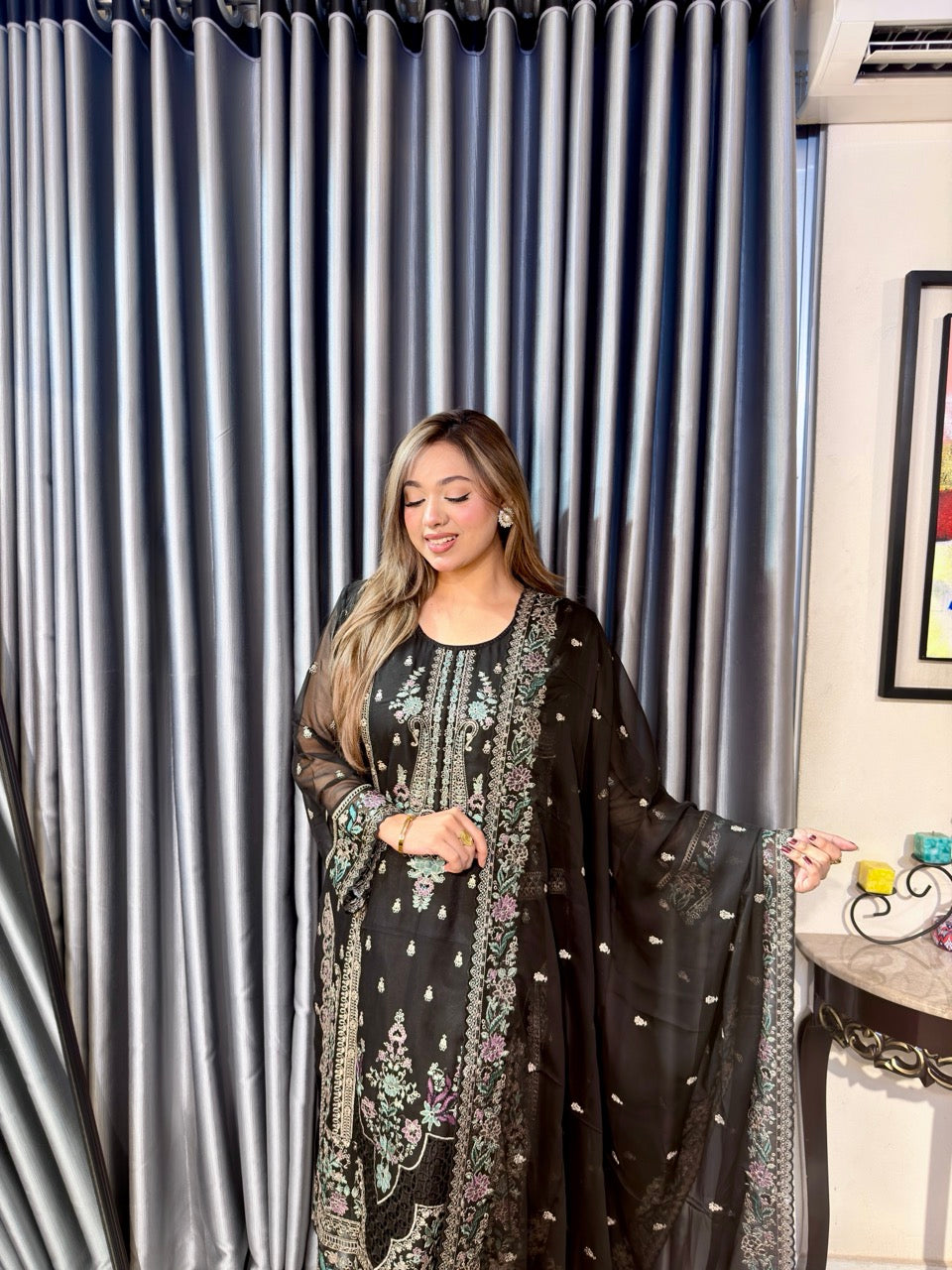 Black Johra Pakistani Inspired Dress