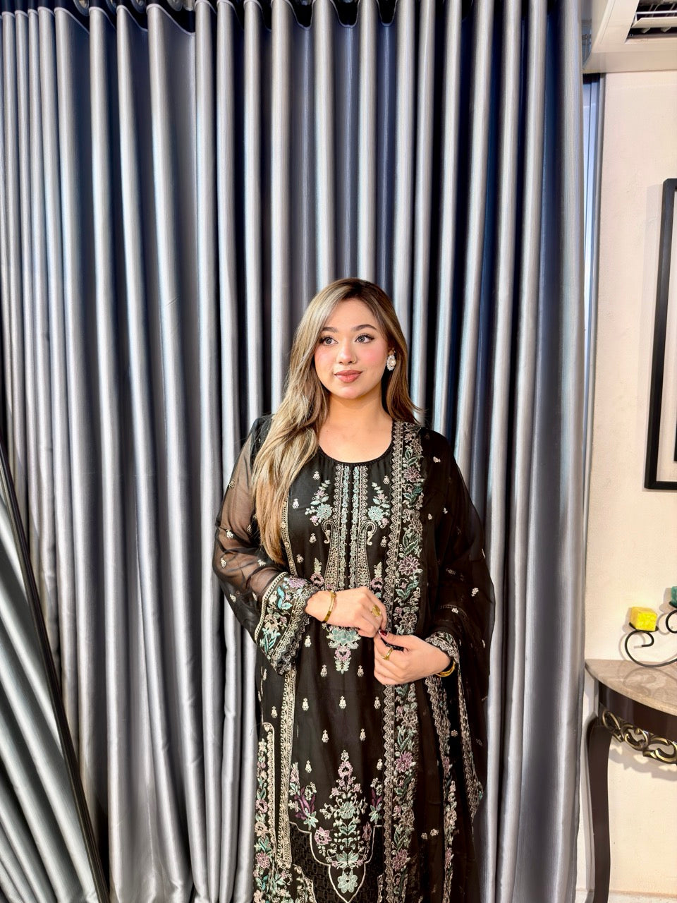 Black Johra Pakistani Inspired Dress