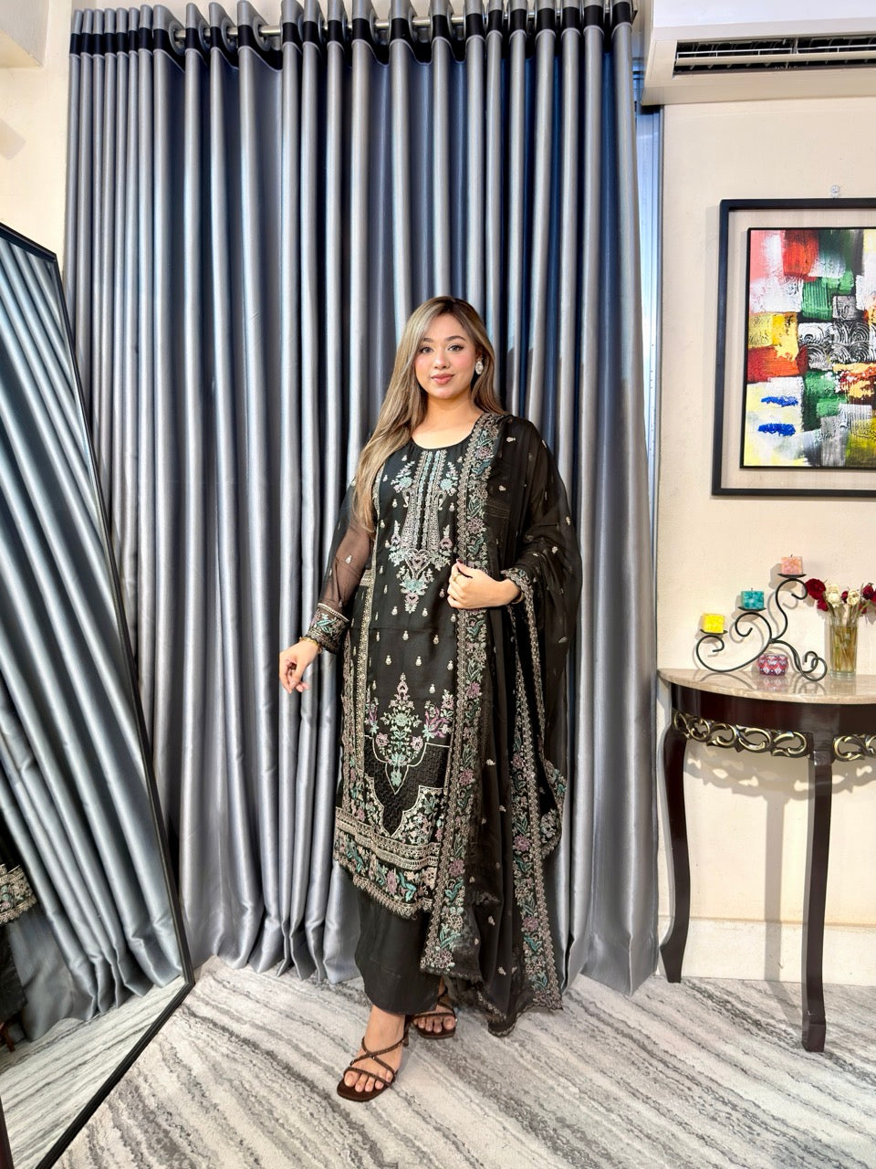 Black Johra Pakistani Inspired Dress