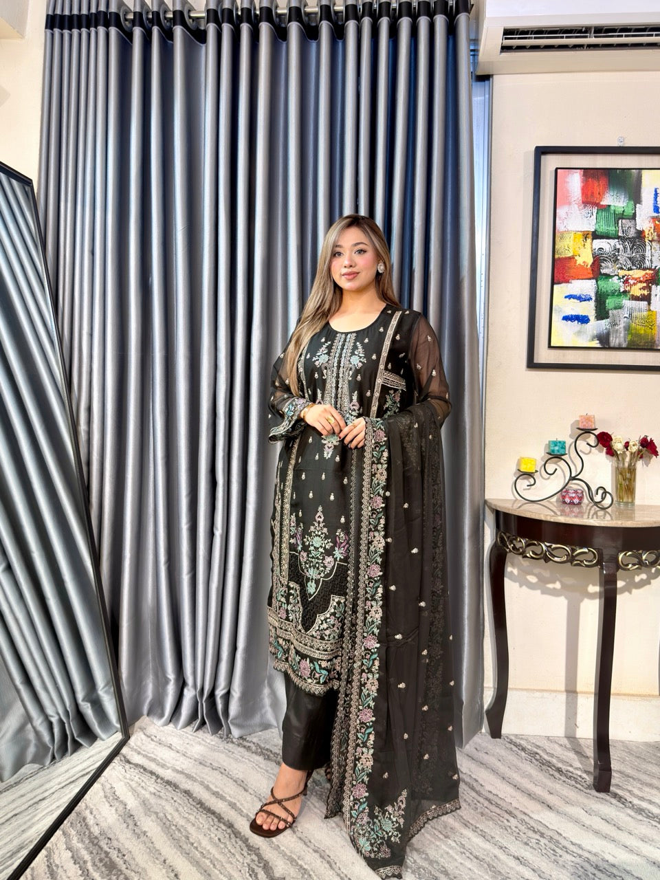 Black Johra Pakistani Inspired Dress