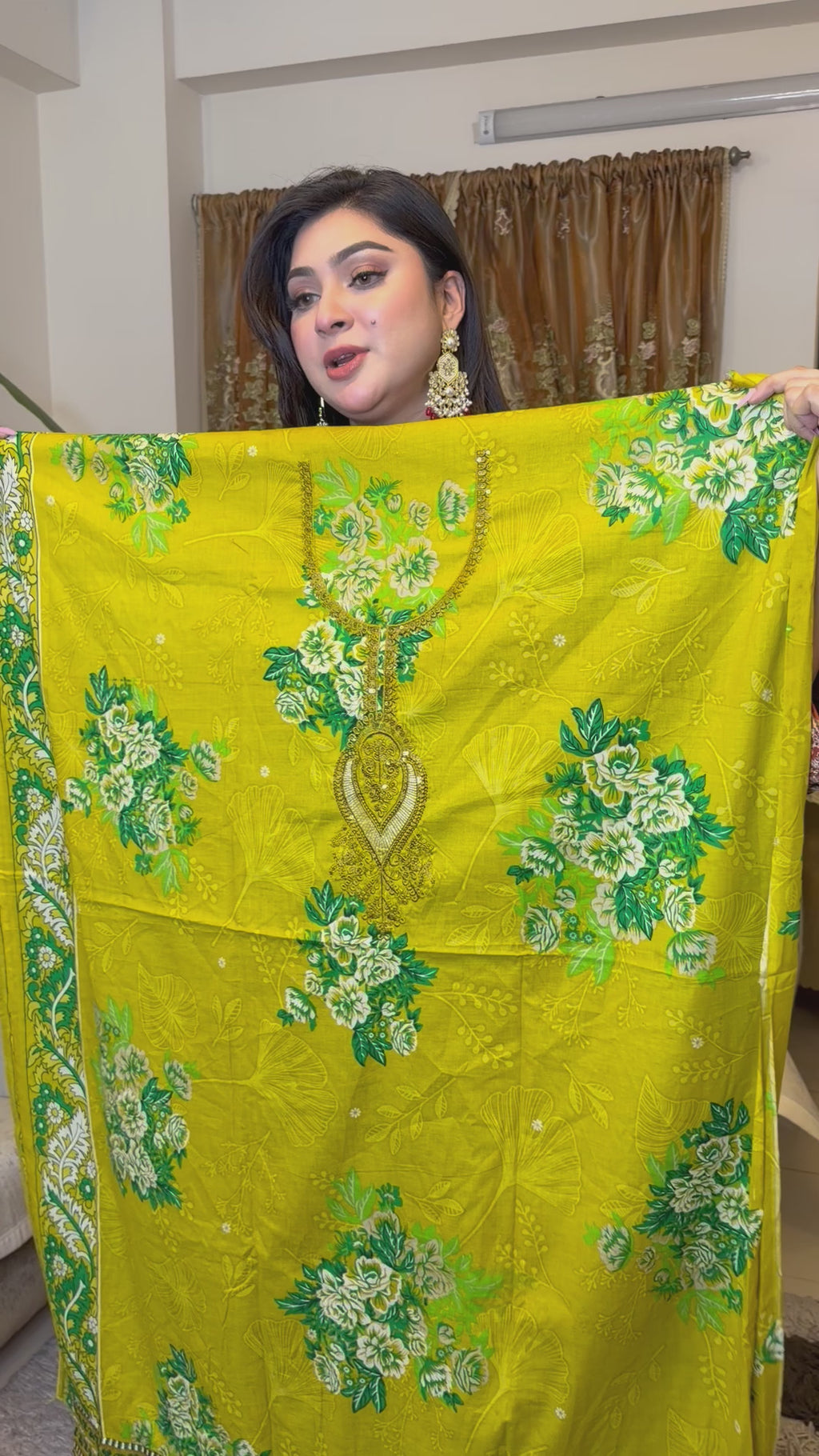 Yellow Ziva Inspired Unstitched