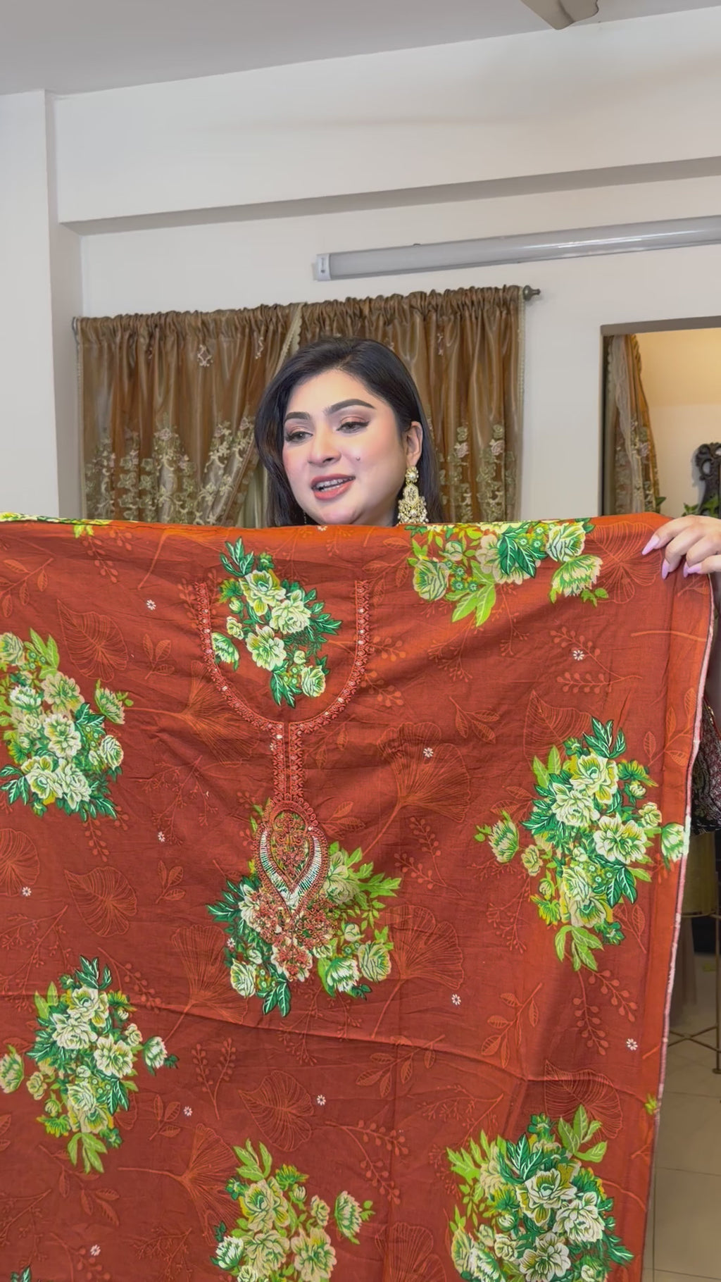 Ziva Inspired Unstitched — Design 3